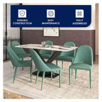 Sillas de comedor con asientos de cuero tapizados y patas de metal, para cocina moderna, cafetería, asientos de restaurante