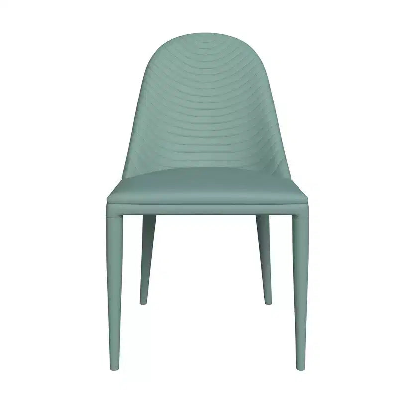 Sillas de comedor con asientos de cuero tapizados y patas de metal, para cocina moderna, cafetería, asientos de restaurante