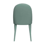 Sillas de comedor con asientos de cuero tapizados y patas de metal, para cocina moderna, cafetería, asientos de restaurante