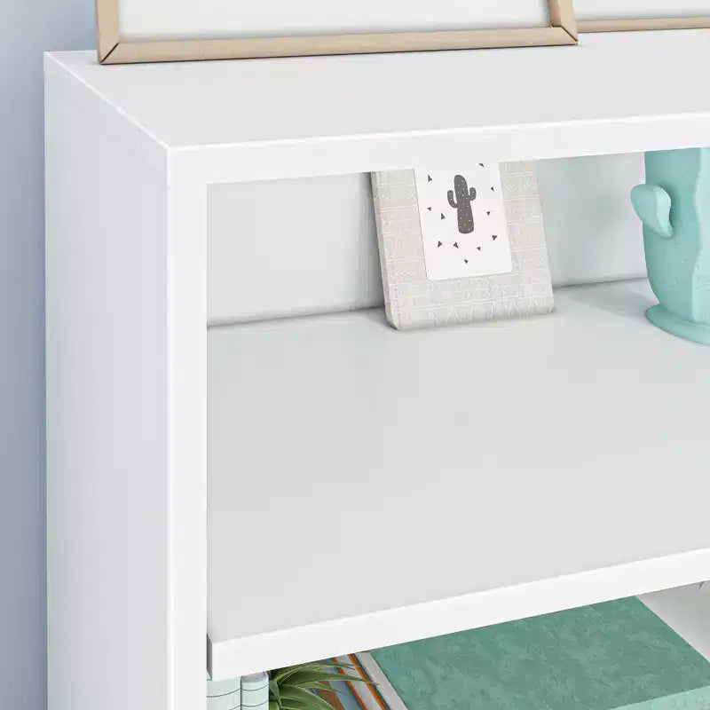 Estantería clásica de 6 estantes, estantería de madera maciza para dormitorio/sala de juegos infantiles