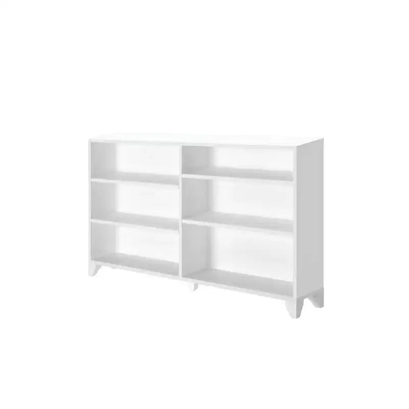 Estantería clásica de 6 estantes, estantería de madera maciza para dormitorio/sala de juegos infantiles