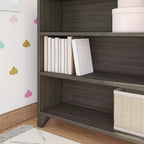 Estantería clásica de 6 estantes, estantería de madera maciza para dormitorio/sala de juegos infantiles