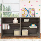 Estantería clásica de 6 estantes, estantería de madera maciza para dormitorio/sala de juegos infantiles