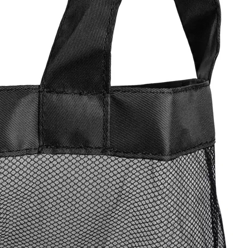 Cesto de ropa sucia elegante con dos bolsas de malla y tapa, negro