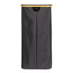 Cesto de ropa sucia elegante con dos bolsas de malla y tapa, negro
