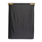 Cesto de ropa sucia elegante con dos bolsas de malla y tapa, negro