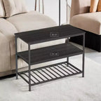 Isla de cocina con 3 estantes, mesa de isla, estante de cocina de 120 cm de ancho con encimera grande, estructura de acero estable, industrial, fácil de montar
