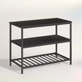 Kitchen Island with 3 Shelves, Island Table, 47.2 Inches Width Kitchen Shelf with Large Worktop, Stable Steel Structure, Industrial, Easy to Assemble