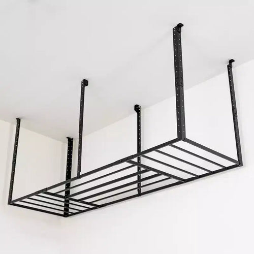 Almacenamiento superior de garaje de 3' x 8' con ganchos | Soporta 317 kg