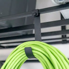 Almacenamiento superior de garaje de 3' x 8' con ganchos | Soporta 317 kg