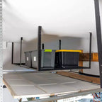 Almacenamiento superior de garaje de 3' x 8' con ganchos | Soporta 317 kg