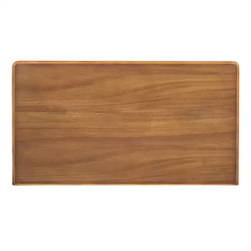 Mesa Consola Estrecha con Tres Cajones de Almacenamiento y Estante Inferior