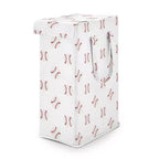 Sweet Jojo Designs Boy Foldable Laundry Hamper with Handles Baseball Patch Red and White