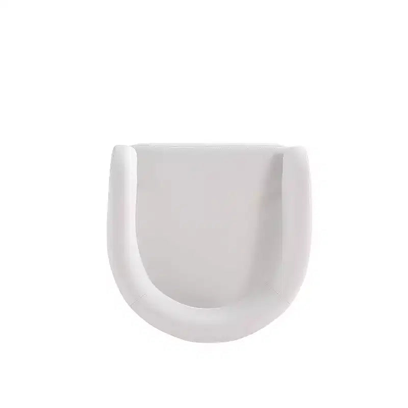 Silla de comedor moderna tapizada en piel sintética