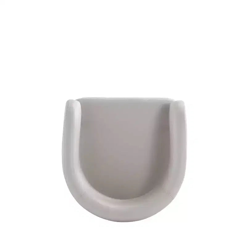 Silla de comedor moderna tapizada en piel sintética